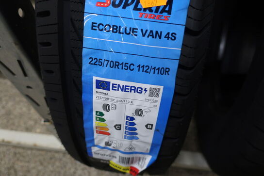2 stk. dæk SUPERIA 225/70R15C 112/110R