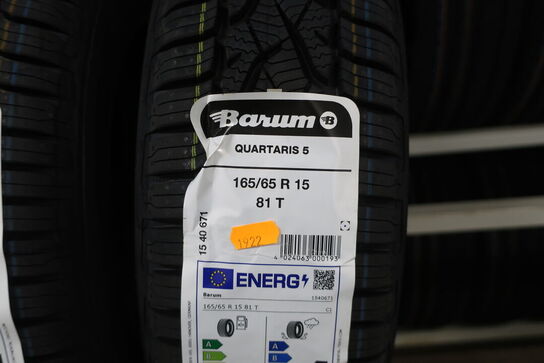 4 stk. dæk BARUM 165/65R 15 81T