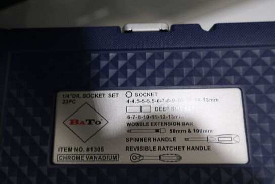 3 stk. topnøglesæt BATO 