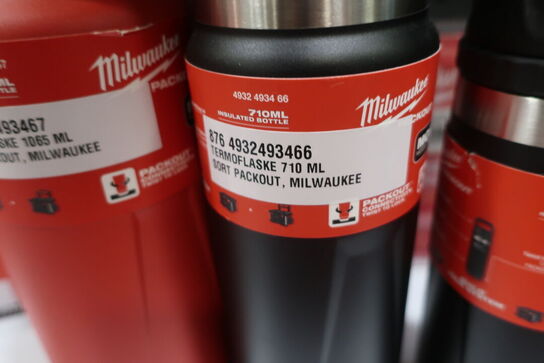 3 stk. thermoflasker MILWAUKEE samt køletaske