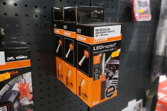 3 stk. arbejdslamper OSRAM 