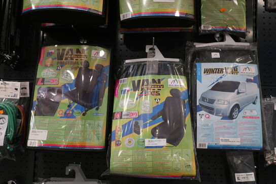 Sædeovertræk, pulverslukkere m.v. 