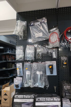 Udstyr til trailere m.v. 