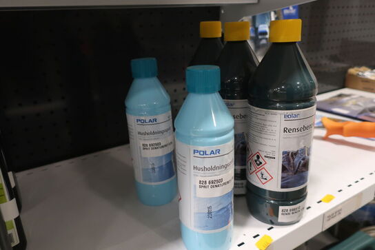 Rensebenzin, linolie samt husholdningssprit