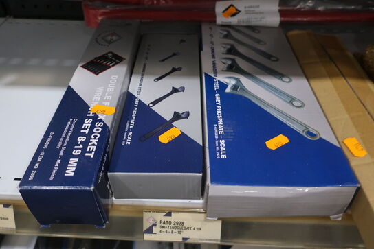 Diverse fastnøglesæt m.v. BATO 