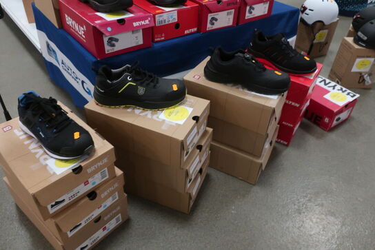 Sikkerhedssko samt hjelme 