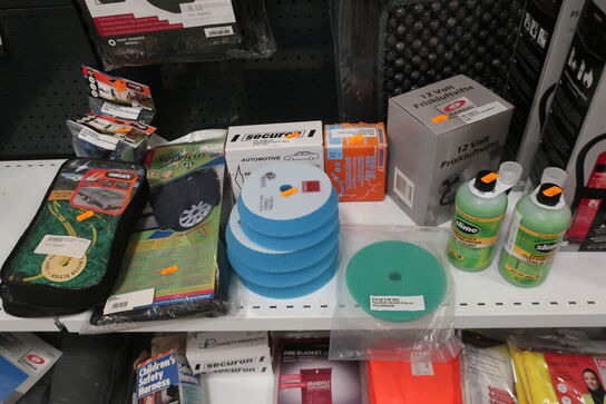 Sædeovertræk, pulverslukkere m.v. 