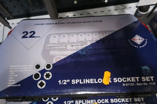 2 stk. topnøglesæt BATO