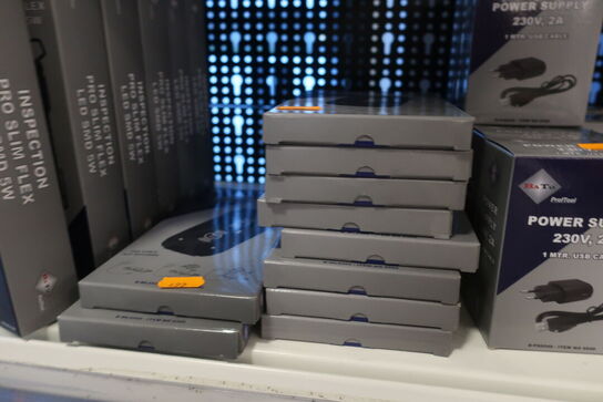 10 stk. opladere til arbejdslamper BATO 