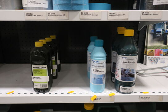 Rensebenzin, linolie samt husholdningssprit