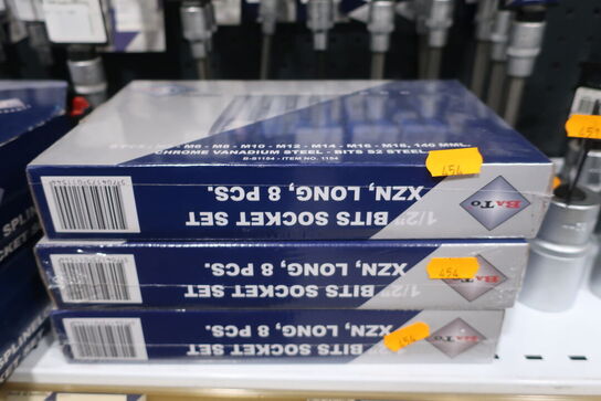 3 stk. topnøglesæt BATO 