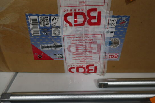 Brækstang, forlængetoppe samt aftrækker 