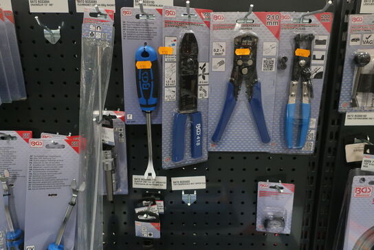 Tænger, slagtoppe, aftrækkere m.v. 