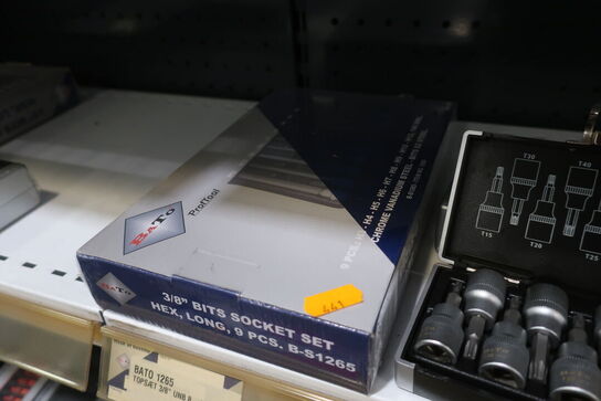 3 stk. topnøglesæt BATO 