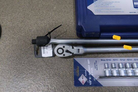 Topnøgle-/fastnøglesæt m.v. BATO 