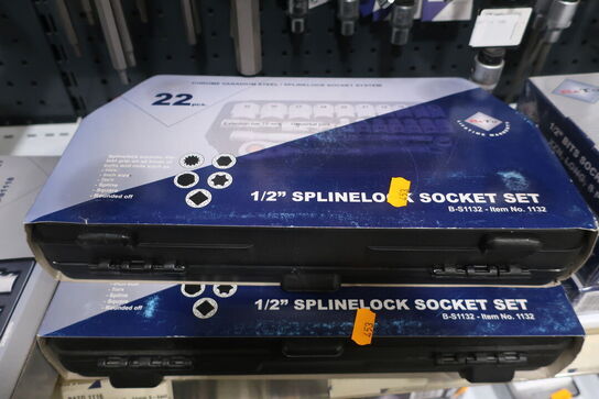 2 stk. topnøglesæt BATO