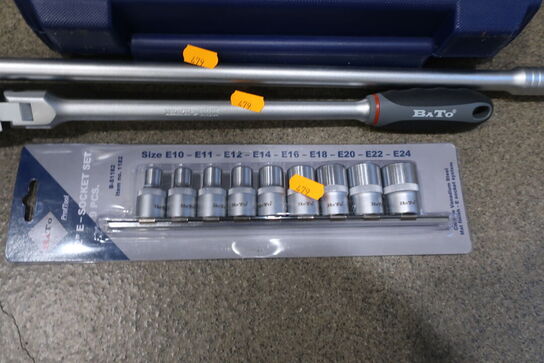 Topnøgle-/fastnøglesæt m.v. BATO 