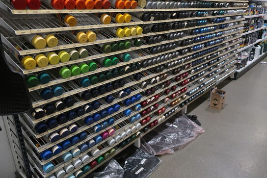 Spraymaling samt reol hertil MOTIP 