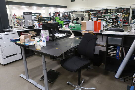 Butiksdisk uden indhold 