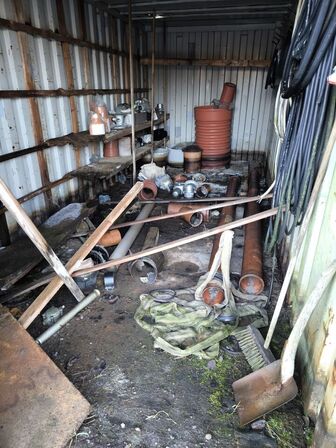 20 fods container med indhold