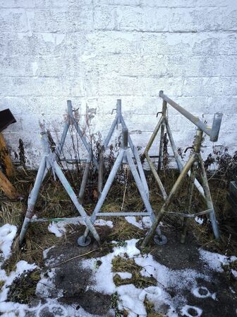 3 stk. stilladsbukke