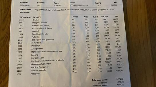 Personbil VOLKSWAGEN Up! 1.0 Mpi Bmt 60 Hk 5 Dørs *MOMSFRI*