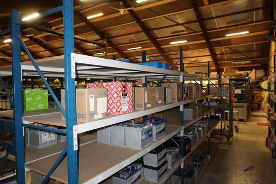 3 fag lagerreoler uden indhold