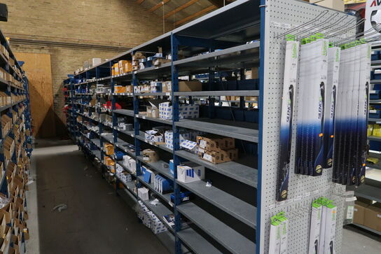 9 fag dobbeltsidet lagerreoler uden indhold