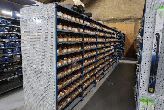 9 fag dobbeltsidet lagerreoler uden indhold