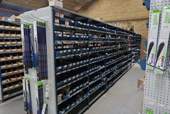 9 fag dobbeltsidet lagerreoler uden indhold