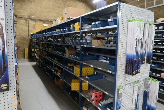 9 fag dobbeltsidet lagerreoler uden indhold