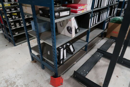 3 fag dobbeltsidet lagerreoler uden indhold