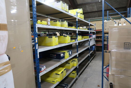 3 fag lagerreoler uden indhold