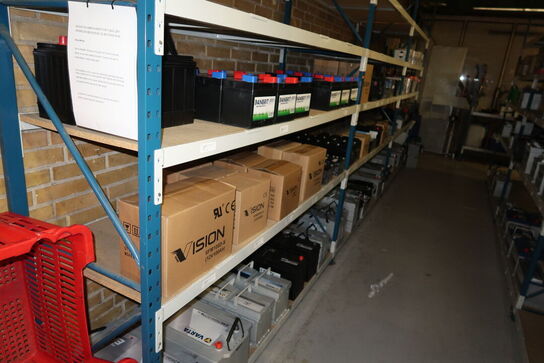 3 fag lagerreoler uden indhold