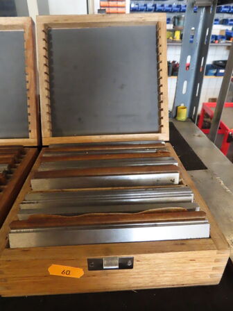 Præcisionsblokke i trækasse/ parralel klodser