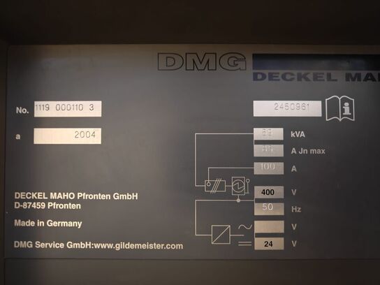 DMG DMC 60U tnc530i heidenhain 5axis simultan fræser