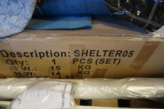 Campingudstyr på 2 paller