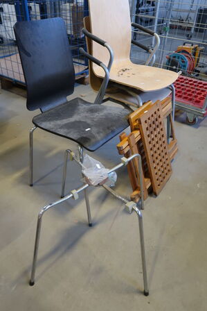 7'er stel, 3 stk. stole og bord