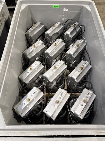 Messelamper 116 stk. i kasser med tilbehør