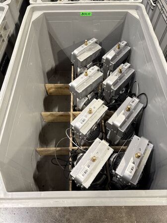 Messelamper 116 stk. i kasser med tilbehør