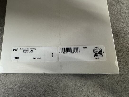 2 stk. Notebook MONTBLANC CASSETTE EDITION