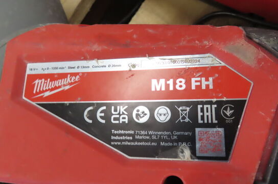 4 stk. Akku-værktøj samt arbejdslampe Milwaukee