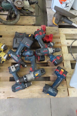 7 stk. Akku-værktøj BOSCH