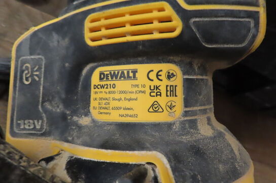 3 stk. Akku-værktæj samt værktøjskasse DEWALT