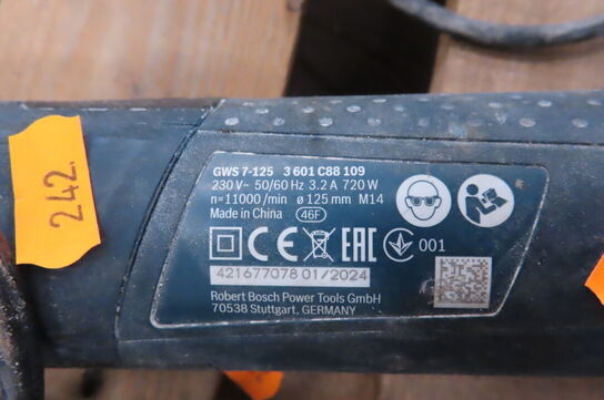 2 stk. Vinkelslibere BOSCH