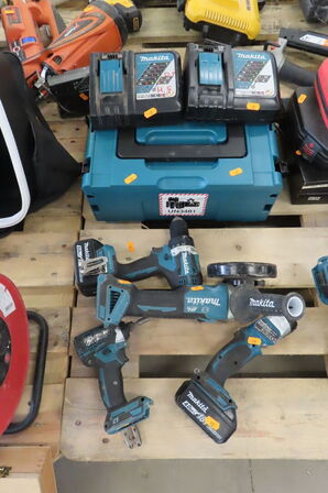4 stk. Akku-værktøj MAKITA