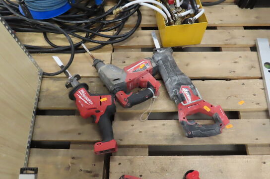 3 stk. Akku-værktøj MILWAUKEE