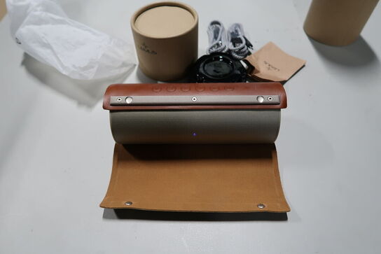 Transportabel højttaler LEMUS Vintage Brown-Gold