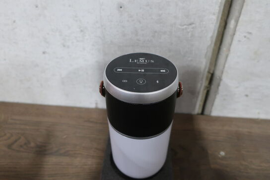 Transportabel højttaler/lampe LEMUS Glow 