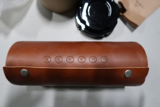 Transportabel højttaler LEMUS Vintage Brown-Gold